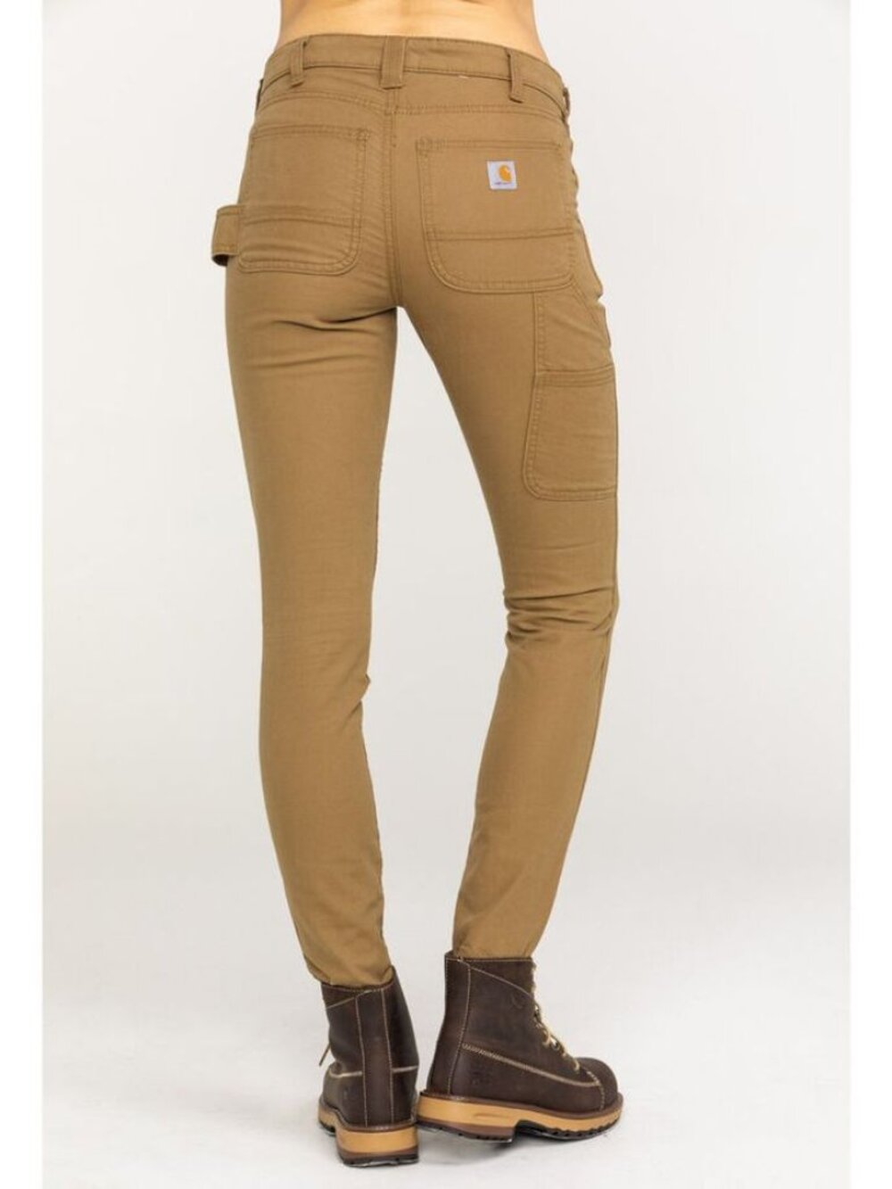 Carhartt Crawford 103223 Double Front Slim Fit Work Pants Yukon Brown Women's 8R